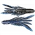 Gene Larew Punch Out Craw 3 3/4" Black Blue Silver