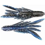 Gene Larew Punch Out Craw 3 3/4" Black Blue Silver
